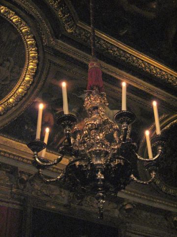 Lustre d'argent, salon de Mars