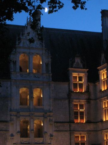 Illumination du chteau, lune