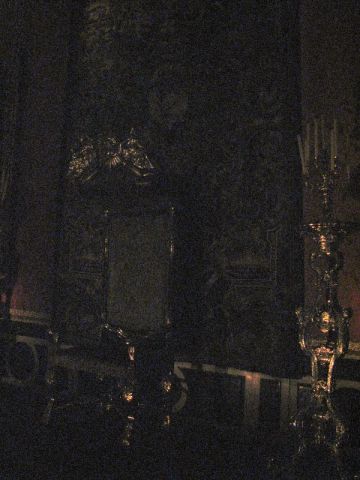 Trone de la reine de Danemark, salon d'Apollon