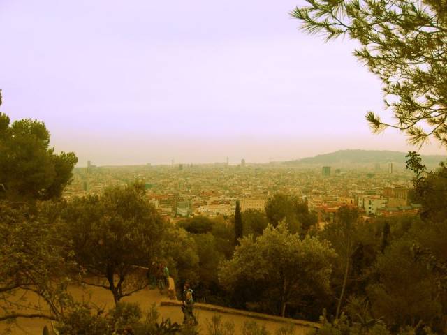 Parc Gell, vue alentour